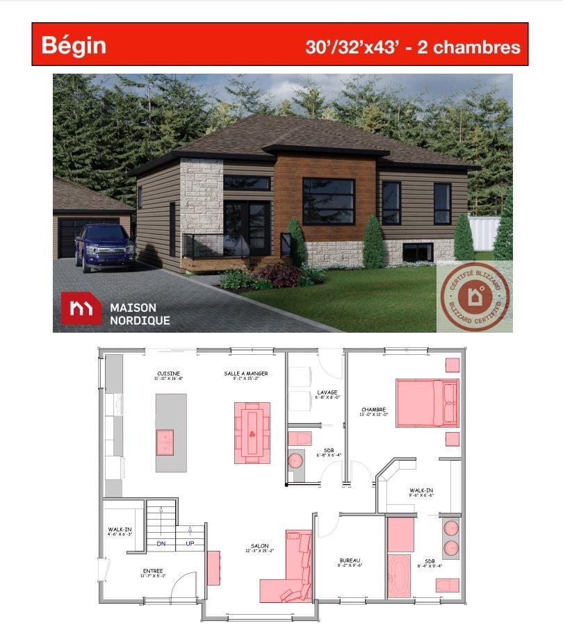 Le modèle Begin de Maison Nordique, photo 1 sur 2