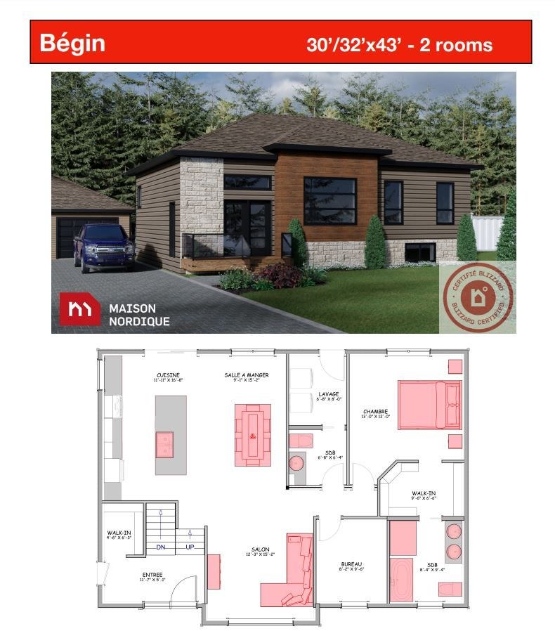 Le modèle Begin de Maison Nordique, photo 2 sur 2