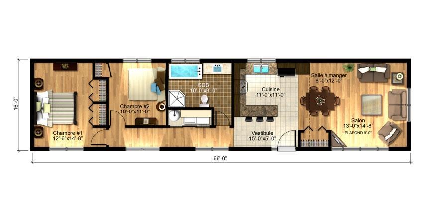 Le modèle Bélivo de Maison Nordique