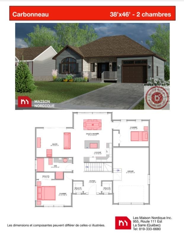Le modèle Carbonneau de Maison Nordique