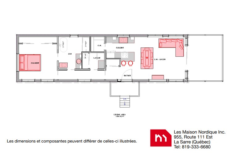 Plan d'étage du modèle Gaïa