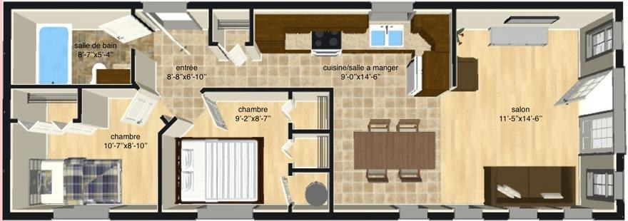 Le modèle La buse de Maison Nordique