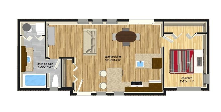 Le modèle Mini-maison #5 de Maison Nordique