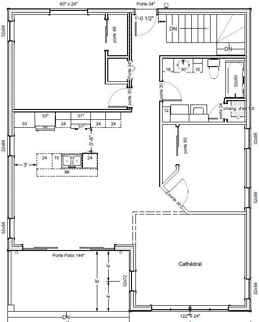 Plan d'étage du modèle Savard