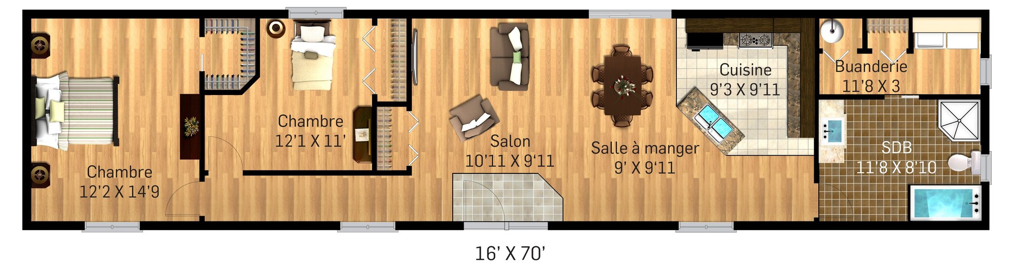 Le modèle Taiga de Maison Nordique, photo 2 sur 3