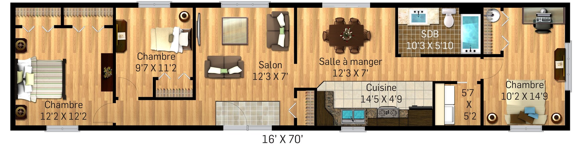 Le modèle Taiga de Maison Nordique, photo 3 sur 3
