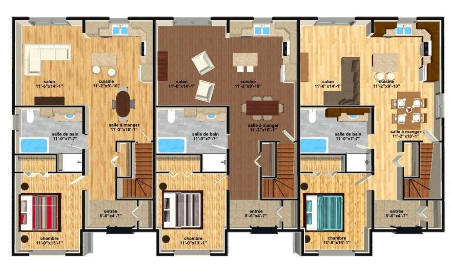 Le modèle Triplex de Maison Nordique